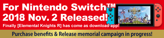 リアルタイムフル3DオンラインRPG「エレメンタルナイツR」がNintendo Switchに登場！