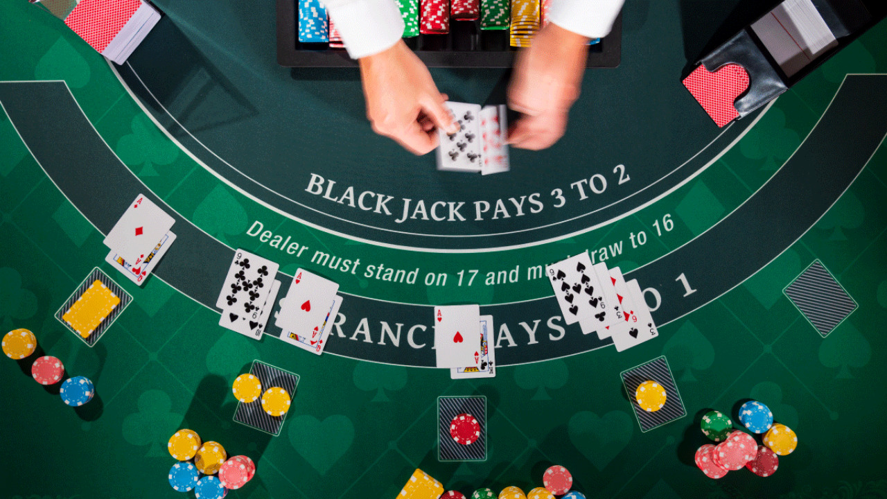 blackjackゲーム画面