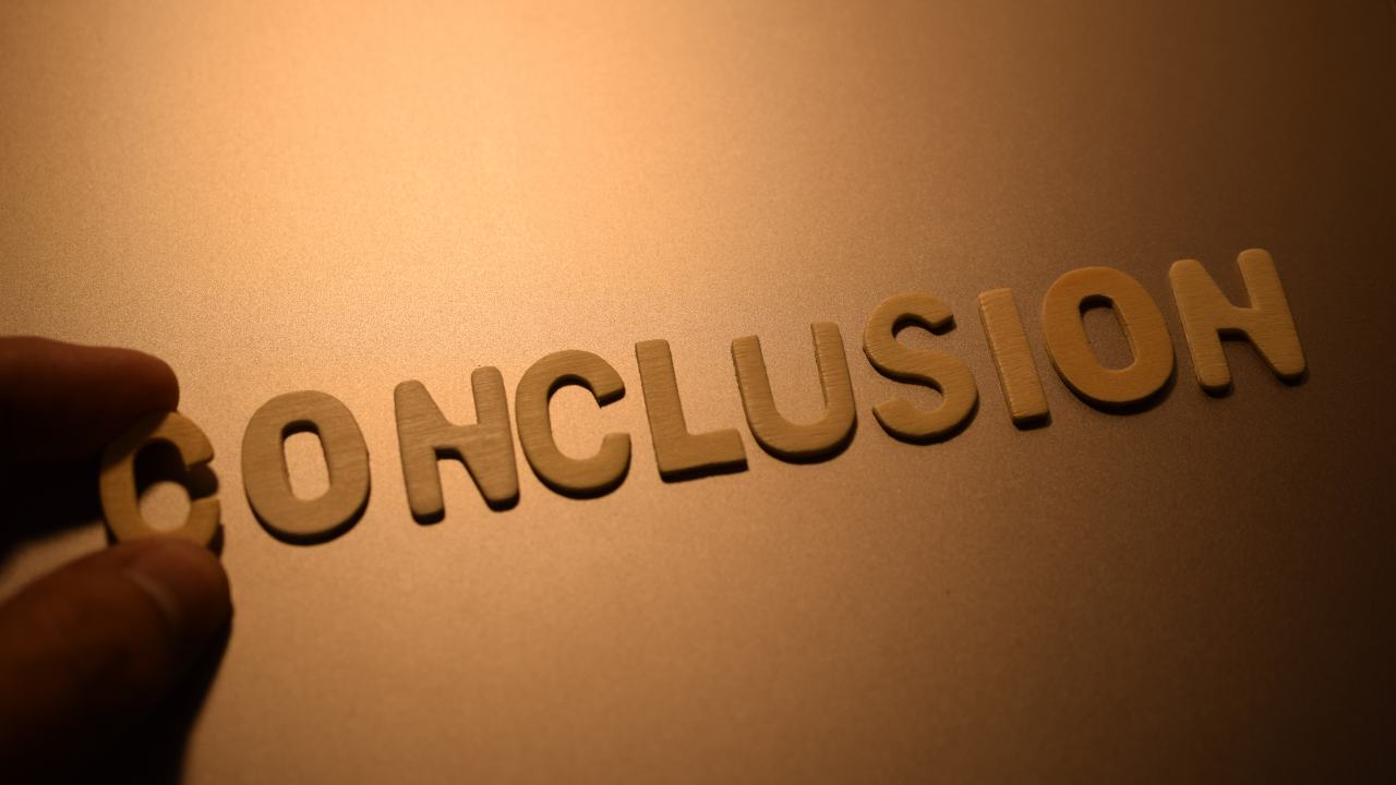 conclusionの文字