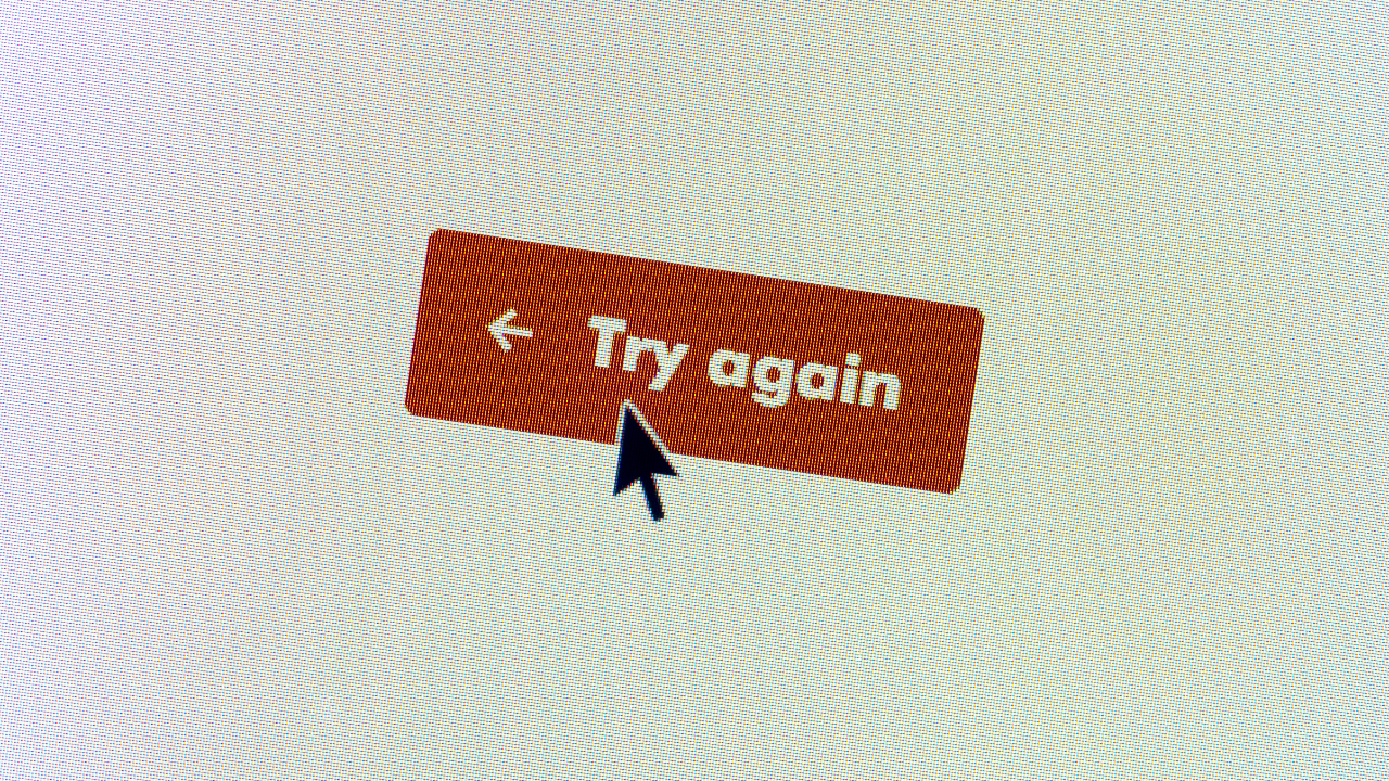 try againのボタン