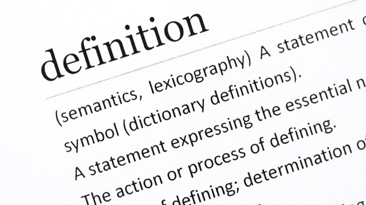definitionの文字