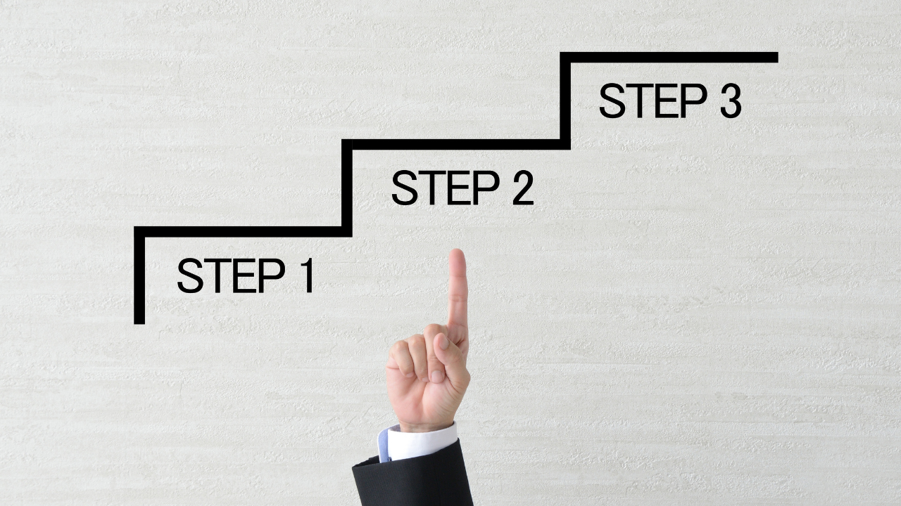 step123と書かれた紙