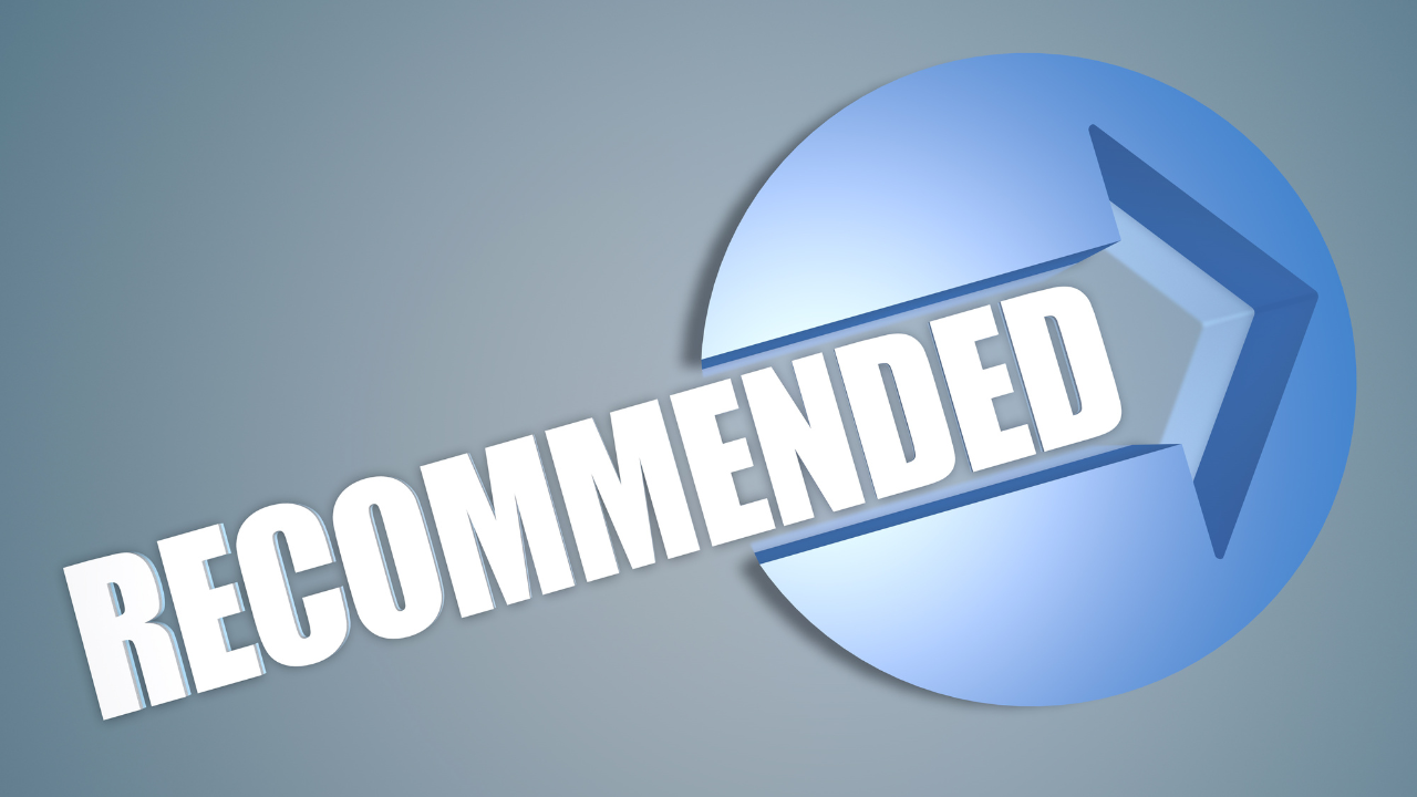 recommendedの文字
