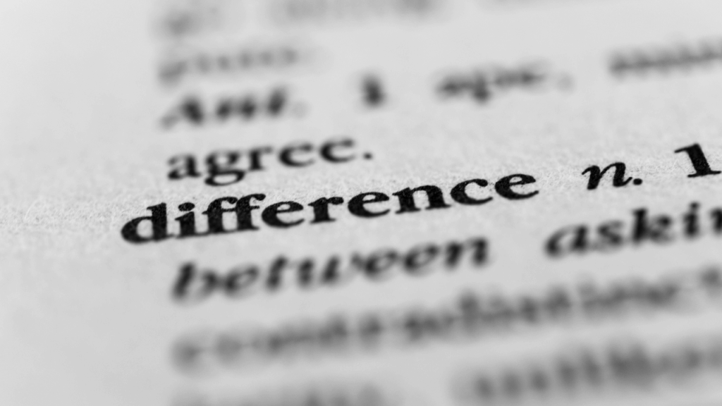 differenceの文字